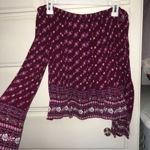 off the shoulder shirt